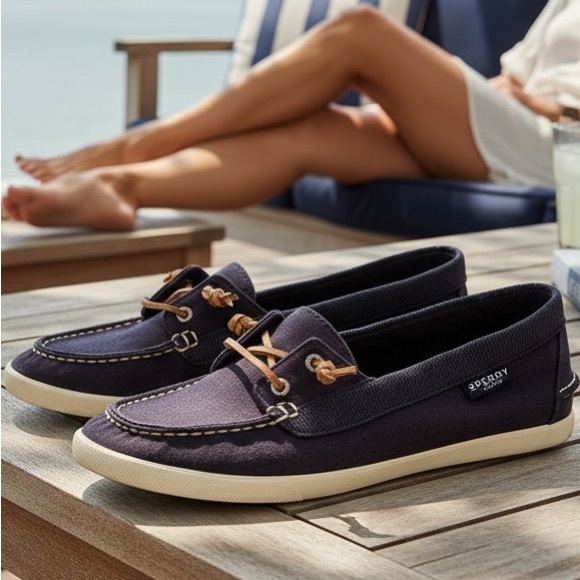 Sperry Shoes - Sperry Women's Dark Blue Denim Loafers